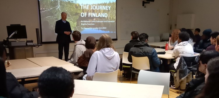 Cherwell Students Meet the Finnish Ambassador On London Study Trip